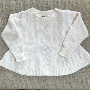 Genuine Kids from OshKosh | Cable-knit Sweater - White - 2T
